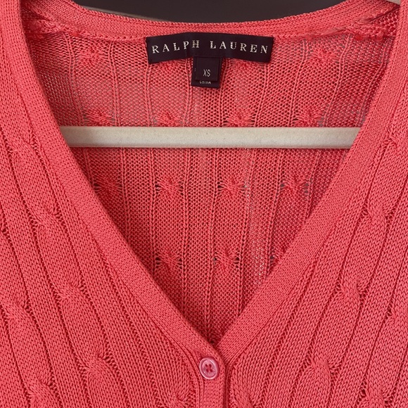 Ralph Lauren Black label silk button down sweater - Picture 2 of 12